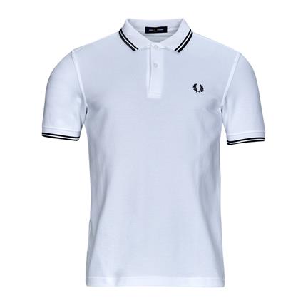 Fred Perry  Polos mangas curta TWIN TIPPED FRED PERRY SHIRT  Branco Disponível em tamanho para homem. S,M,L,XL.Homem > Roupas > Polos