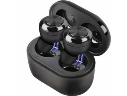 Auriculares Bluetooth True Wireless LAMZIEN T10 (In Ear - Microfone - Preto)