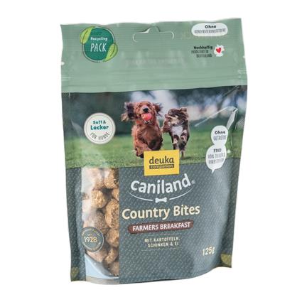 Caniland Country Bites Desayuno Granjero com fiambre snacks para cães - 5 x 125 g