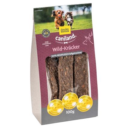 Caniland biscoitos de veado snacks para cães - Pack económico: 10 x 100 g