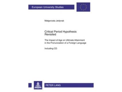 Livro critical period hypothesis revisited de malgorzata jedynak (inglês)