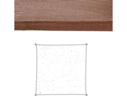 Toldo  Quadrado (Castanho - 3x3 m - Fibra)