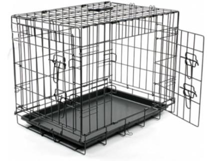 Transportadora para Cães  2 Portas (Preto - 107x71x77cm)