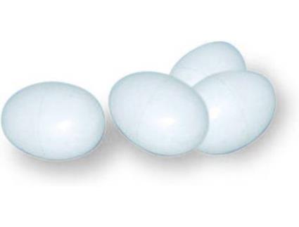 Ovos Falsos para Pombos  (14 Un - Plástico)