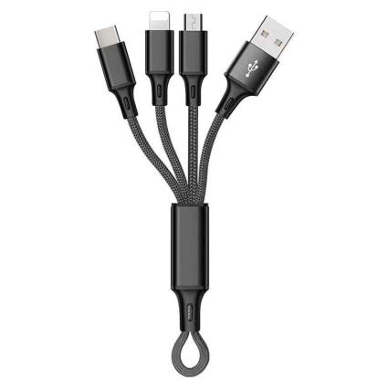 Cabo USB-Lightning / USB-C / Micro USB 2A 