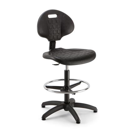 Cadeira Operativa Teknik, Poliuretano, Preto