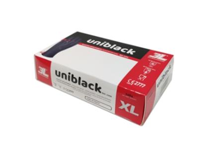 Luvas 3L INTERNACIONAL De Nitrilo Uniblack 100 Uds (Tamanho Xl)