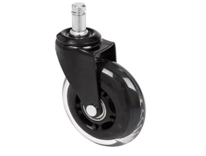 5 X Rodas para Solos Duros Rolo Skate 11 mm / 75 mm Rodas com Freno Negro / Transparente Lote De