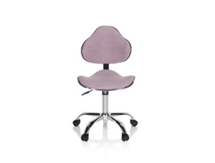 Cadeira de Escritorio HJH OFFICE para Crianças Alta Kiddy Gti-3 Tela Rosa