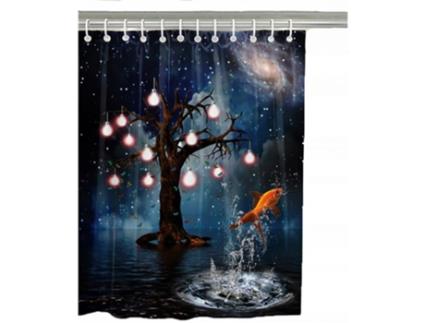 Cortina de Chuveiro XGF Preto