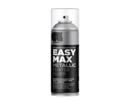 Spray Easy Max Acrílico Metálico Cosmos Lac 400 Ml (Prata 900)