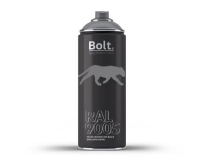 Spray Bolt Premium Acrílico Brilhante Acrílico Brilhante Ral 400 Ml (Ral 9005 Preto Intenso)