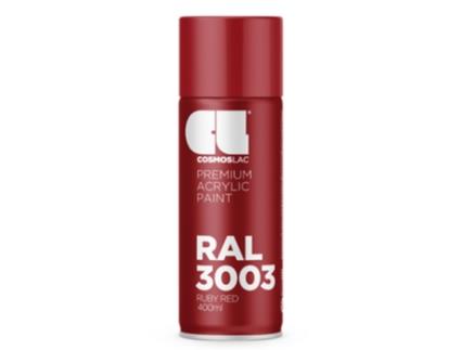 Acrílico Premium Brilhante Ral Cosmos Lac 400 Ml (Ral 3003 Vermelho Rubi)