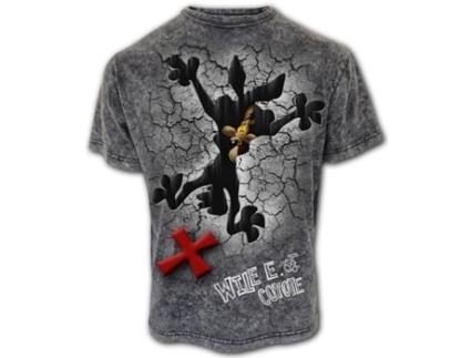 T-shirt Coyote  LOONEY TUNES (M - Algod?o - Preto)
