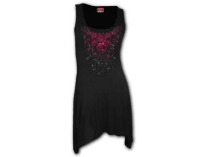 Vestido Blood Rose  SPIRAL (3XL - Viscose - Preto)