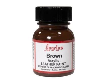 Tinta Couro e pele sintética Angelus 29,5 Ml (Castanho)