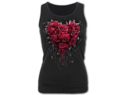 T-shirt Bleeding Heart  SPIRAL (XL - Algod?o - Preto)