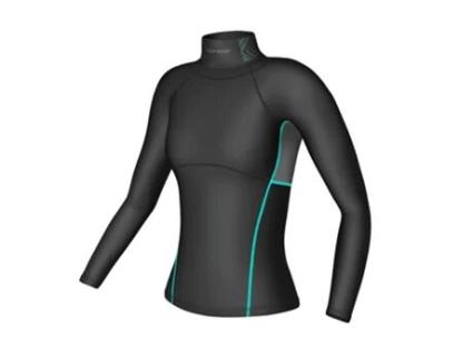 Camisola Feminina de Manga Comprida com Gola Alta Shock Doctor Ultra Comp (Tam: S)