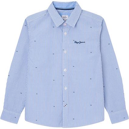 Pepe Jeans Meldreth Long Sleeve Shirt Azul 18 Years Rapaz