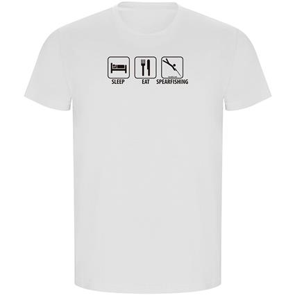 Kruskis Sleep Eat And Sperfishing Eco Short Sleeve T-shirt  XL Homem
