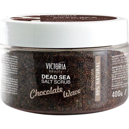 Esfoliante facial e corporal com ondas de Chocolate 400 gr