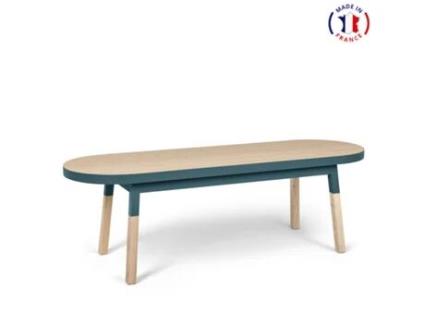 Móvel de TV MON PETIT MEUBLE FRANÇAIS (Azul Cinzento Lehon - Madeira - 140 x 45 x 45 cm)