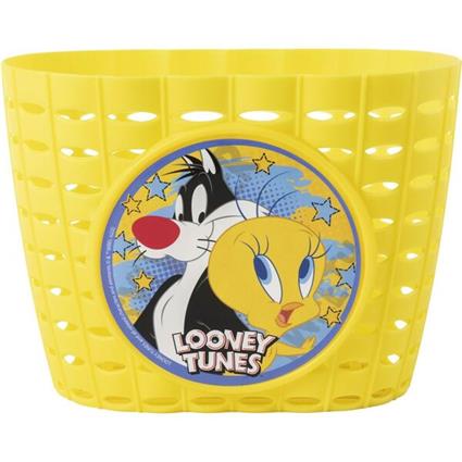 Cesto Infantil para Bicicleta Looney Tunes CZ10960 Amarelo