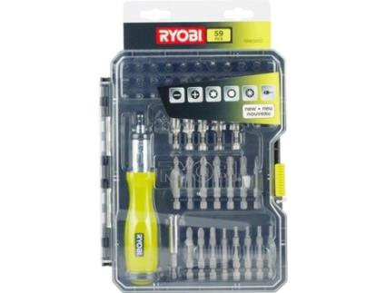 Ryobi RAK59SD Chave de Fenda Estojo com 59 / Inclui Chave de Fenda