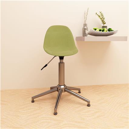 vidaXL Cadeira de escritório giratória tecido verde