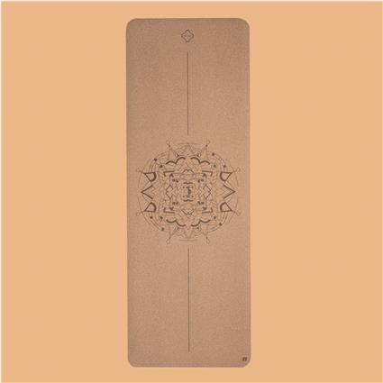 TAPETE DE YOGA EM CORTIÇA MANDALA ECODESIGN 4 MM