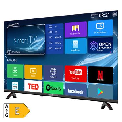 ESMART Televisão Smart TV Frameless FHD, 43, 1920 x 1080, Preto