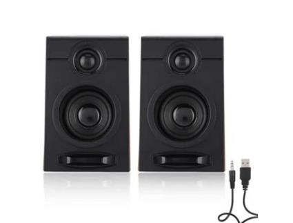 Colunas Pesados Samuriiron para Computador de Som Hifi Subwoofer para Computador com Tapete Antiderrapante