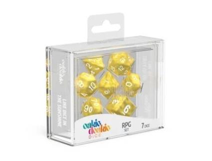 Acessório de Jogos de Tabuleiro OAKIE DOAKIE Oakie Doakie Dice Rpg Set Marble Yellow 7 (Idade Mínima Recomendada: 6 anos)