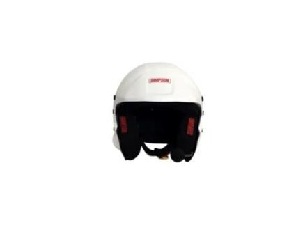Capacete Rally Branco Tamanho Xs Hans (Viseira Blanca) SIMPSON