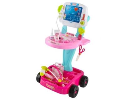 Carrinho de Mã?Dico com Acessórios Rosa