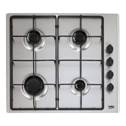 Placa 4 Gás Com Isqueiro Válvula de Segurança Inox