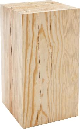 Cubo de madeira PINHO MACIÇO 23X23X43CM