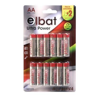 Blister 12 Pilhas Alcalinas AA 1.5V - 