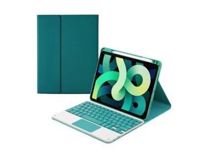 YKCLOUD - Capa e Teclado Bluetooth YKCLOUD Hk102C para iPad 10.22021/2020/2019/iPad Air 10.5/iPad Pro10.5 (Inglês - Verde) Capa e Teclado Bluetooth YKCLOUD Hk102C para iPad 10.22021/2020/2019/iPad Air 10.5/iPad Pro10.5 (Inglês - Verde)