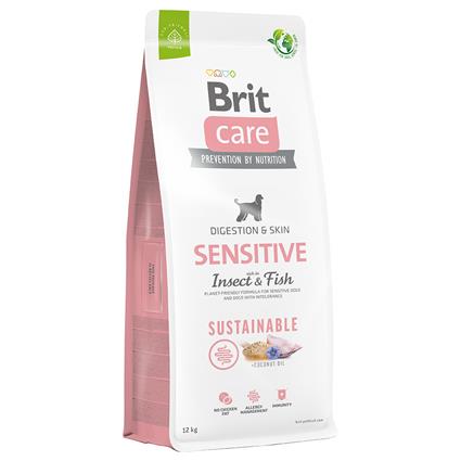 Brit Care Sustainable Sensitive com peixe e insetos - Pack económico: 2 x 12 kg