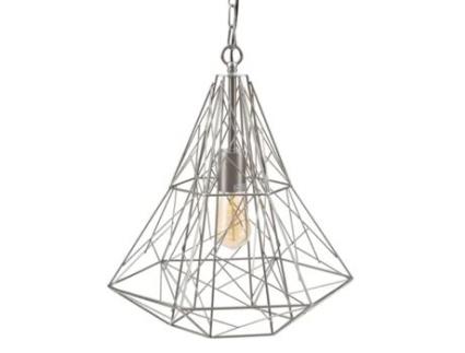 Candeeiro de Teto BIGBUY HOME Metal Prata 35 x 35 x 45 cm