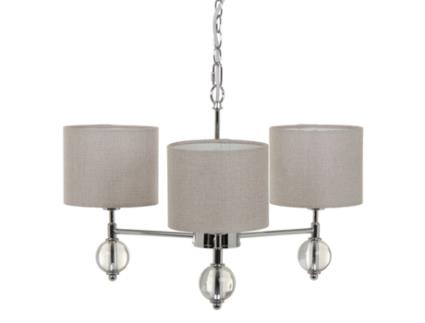 Candeeiro de Teto BIGBUY HOME 58 x 58 x 73 cm Metal Prata