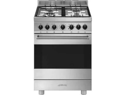 Fogão SMEG B61GMX2 (70 L - Gás Natural - Inox)