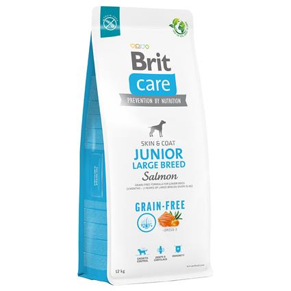 Brit Care Grain-Free Junior Large Breed com salmão e batata - Pack económico: 2 x 12 kg