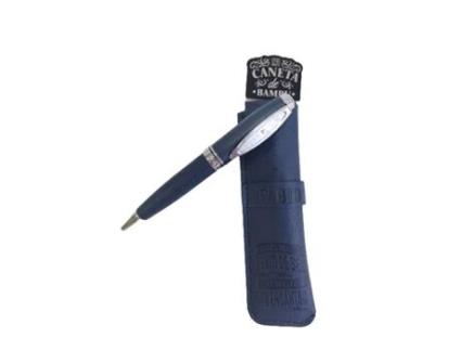 Caneta de Bambú com Bolsa Fábio H&H