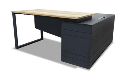 Secretaria Executiva 1600x800x750mm com Armário Rabat Riva