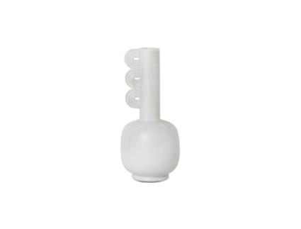 Jarra FERM LIVING (Ø 14 cm x A 30 cm - Grés - Branco)