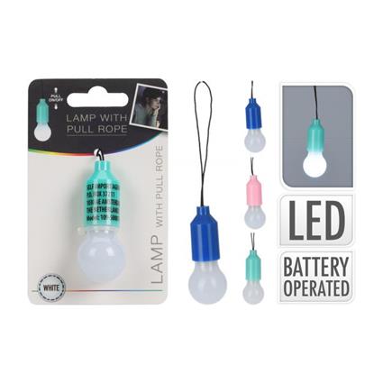 MINI Luz LED com cabo puxador