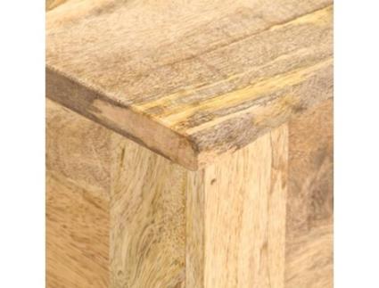 Caixa De Arrumação Madeira De Mangueira Maciça (99X35X48 cm)