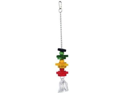 Brinquedo para Pássaros  Colorido (30 cm - Madeira)